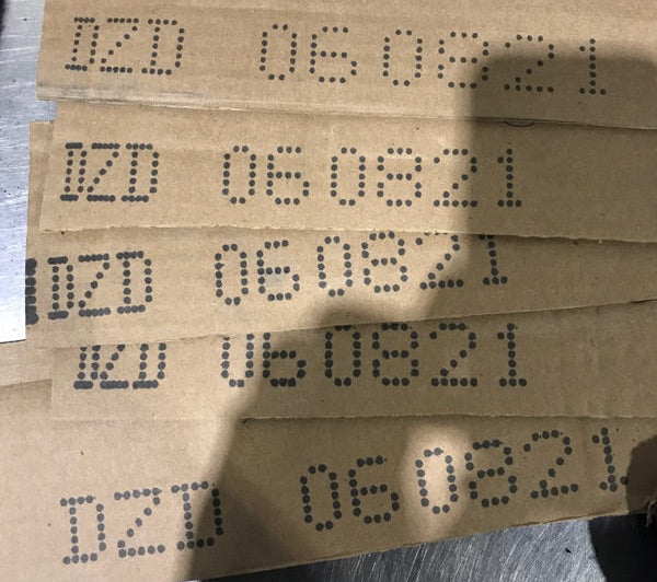 Marquage dod carton grands caracteres